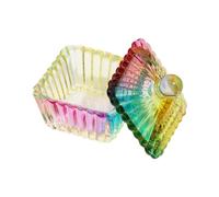Heart Shaped Nails Art Glass Dappen Dish Crystal Glass Cup With Lid Liquids Crystal Cup Crystal Bowl