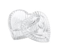 Heart Shaped Nails Art Glass Dappen Dish Crystal Glass Cup With Lid Liquids Crystal Cup Crystal Bowl