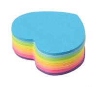 Heart Shaped Notes 8 Colors Love Heart Memo Paper for Office School - 7cm Tearable Note Pads for Quick Notes Daily Life Organization Messages