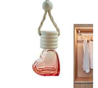 Heart Shaped Oil Diffuser - 6 ml Perfume Bottle, Empty Aromatherapy Fragrance Container, Car and Home Decoration, Perfume Oil Diffuser for Vehicle Interior, Table Fragrance Nament, Portable Gift