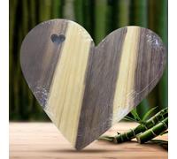 Heart-Shaped Olive Wood Chopping Board | Multipurpose Kitchen Cutting Board for Meat, Cheese & Vegetables | Unique Wedding/New Home Gift | Handcrafted Decorative Tableware (Wood)