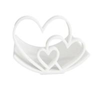 Heart-shaped Paper Towel Container, Heart Toilet Roll Holder 3D Printed Freestanding Toilet Paper Holder (White)