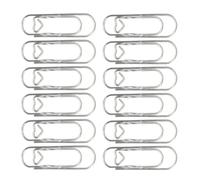 Heart Shaped Paperclip Pen Holders - 12 Piece Stainless Steel Clip Set For Notebooks & Journals | Reusable Desk Organizer For Office School Home Study | Cute Stationery Accessory