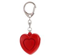 Heart Shaped Personal Security Alarm with Lights 125db Red Plastic