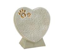 Heart Shaped Pet Memorial Stone, Dog Grave Marker, Resins Cat Headstone, Sympathy Gifts for Pet Loss, for Garden Outdoor Outside Yard, Courtyard Decoration Ornament (Mossy Green)
