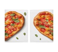 Heart Shaped Pizza Passport Card Holder Travel Passport Covers Case Pu Passport Book Cover Passport Wallet Cover Case Passport Protective Cover Unisex Passport Protector, style, 20.3x13.8cm