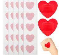 Heart-Shaped Plasters, Red Heart Patches 25Pcs Heart Shaped Adhesive Bandages Portable Wound Care Patches for All Ages Breathable and Flexible Design for Daily Use and Sharing Minor Injuries