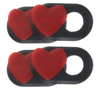Heart Shaped Privacy Camera Cover Slide 4 Pack Abs