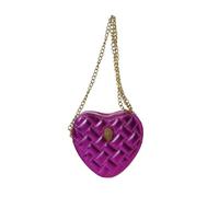 Heart Shaped Purse for Women Girls Gothic Crossbody Shoulder Bag PU Leather Satchel Handbags, Fuchsia(heart Shape With Eagle Head), One Size