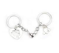 Heart-Shaped Puzzle Keychain Set for Couples, Personalised Gifts for Women and Men, Gifts for Mum, Sister, And Good Friend, Sentimental Mum Birthday and Daughter Gift Ideas, Small Keyrings for Women