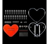 Heart Shaped RGBs LED Solder Project for Electronics Learning for Student Education and Craft Enthusiasts LED Soldering Kit