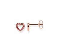 Heart-shaped Rose Gold Earrings - female - THOMAS SABO - Earrings - Pink - ONE SIZE - Accessories ONE SIZE