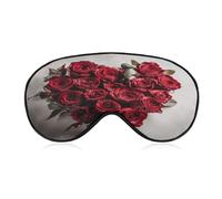 Heart Shaped Rose Sleep Mask Eye Mask Travel Eye Cover