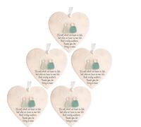 Heart-Shaped Sea Glass Friendship Decor, Ceremic Heart Sea Glass Ornament, Friendship Heart Ornament For Christmas Tree Hanging Ornaments, For Friend, Family, Partner (5)
