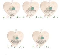 Heart-Shaped Sea Glass Friendship Decor, Sea Glass Christmas Tree Ornaments, Heart-Shaped Seas Glasss Friendship Keepsake, Seaglass Art Hanging Ornaments for Friendships (5)