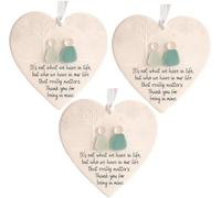 Heart-Shaped Sea Glass Friendship Decor,Timeless Keepsake Heart Ornament,Christmas Pendant for Christmas Tree Hanging Ornaments,Sea Glass Art for Best Friends (3)