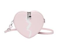 Heart-shaped Shoulder Bag Fashion Crossbody Bag PU Leather Satchel Casual Shopping Bag for Work and Travel Use Everyday Commuters, a, Eine Größe