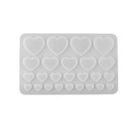 Heart Shaped Silicone Mold Decorative Pendant Mold Hand-Made Epoxy Silicone Epoxy Resin Molds Making for Resin Jewelry Making Casting Keychain Molds Keychain Jewelry Molding Pendant