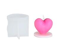 Heart-Shaped Silicone Mold Heart Mold Non-Stick Easy to De-Mold for Making Soap Christmas Party Decor Silicone Molds Christmas for Making