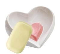 Heart Shaped Soap Dish, Ceramic Soap Dish, Soap Dish for Shower | Cute Heart Soap Dish Ceramic Soap Dish for Bathroom, Creative Soap Dish for Shower