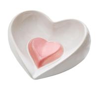 Heart Shaped Soap Dish - Soap Dish for Shower | Heart Shaped Soap Dish Ceramic Heart Shaped Soap Dish | Heart Shaped Soap Holder Case
