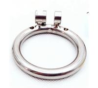 Heart-Shaped Stainless Steel Hollow Breathable Chastity Cage Men's Anti-Cheating Chastity Restraint Metal Cock Cage Male Sex Toy(Only 45MM Ring)