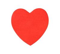 Heart Shaped Sticky Notes Set for Memorable Messages and Decoration (Red, 7x7cm)