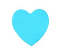 Heart Shaped Sticky Notes Set for Memorable Messages and Decoration (Sky Blue, 7x7cm)