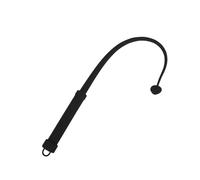 Heart-Shaped Stretchy Whip, 62.5cm Long, Roleplay Accessory-UKRS04 (Black)