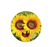 Heart Shaped Sunflower Car Air Fresheners 6 Pcs, Funny Hanging Car Air Fresheners Cute Long Lasting Scented Mirror Hanging Decoration Ornaments Gift Interior Decor Accessories For Men Women