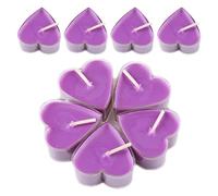Heart-Shaped Tealight Candles, Heart-Shaped Tealight Candles, 9 Smokeless Love Candles - Love Unscented Tealight Candles, Smokeless Tea Lights