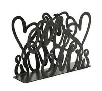 Heart Shaped Tissue Holder Napkin Clamp Dispenser Stand Hollow Ornament for Wedding Birthday Party Dining Table Decor Tissue Holder for Bathroom