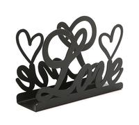 Heart Shaped Tissue Holder Napkin Clamp Dispenser Stand Hollow Ornament for Wedding Birthday Party Dining Table Decor Tissue Holder for Bathroom