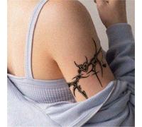 Heart-shaped Totem Arm Tattoo With A Cyberpunk Theme, Switch Circuit Board Temporary Tattoo For Men And Women Long-lasting (2 Weeks), Fake Tattoos.(W681-2pcs)