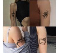 Heart-shaped Totem Arm Tattoo With A Cyberpunk Theme, Switch Circuit Board Temporary Tattoo For Men And Women Long-lasting (2 Weeks), Fake Tattoos.(W679-4pcs)