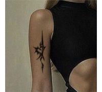 Heart-shaped Totem Arm Tattoo With A Cyberpunk Theme, Switch Circuit Board Temporary Tattoo For Men And Women Long-lasting (2 Weeks), Fake Tattoos.(W673-2pcs)
