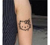 Heart-shaped Totem Arm Tattoo With A Cyberpunk Theme, Switch Circuit Board Temporary Tattoo For Men And Women Long-lasting (2 Weeks), Fake Tattoos.(W680-2pcs)