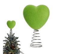 Heart-shaped tree topper, 3D heart-shaped durable reusable decoration, Valentine's Day tree decoration, for the family on holidays for daily decoration on windowsill and