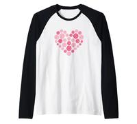 Heart Shaped Volleyball Player Life Raglan Baseball Tee