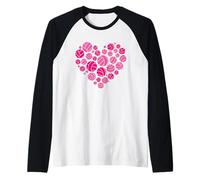 Heart Shaped Volleyball Player Life Raglan Baseball Tee