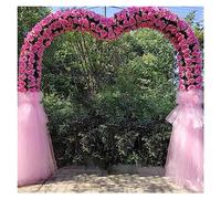 Heart Shaped Wedding Arch, Metal Large Balloon Arch, Heavy Duty Rust Proof Steel Stand, , 2.2m High X 2.5m Wide, For Climbing Plants, Wedding Birthday Party Bridal Shower Decor ( Size : Heart-shaped )