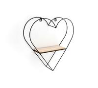 Heart Shaped Wire Wall Shelf
