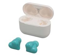 Heart Shaped Wireless Earbuds, 5.3, XS-XXS Eartips, 20H Playtime, for Girls Women, with Charging Case, for Sport Exercise (Light Blue)
