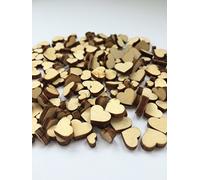 [Heart Shaped] Wooden Embellishments - Mixed Mini Scrapbooking Shapes for Craft