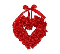 Heart Shaped Wreath Floral Rose Garland Door Wreath For Home Wedding Decoration Red Wreaths For Fall Front Door