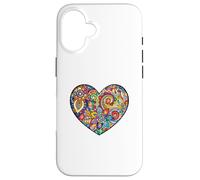 Heart Shirt Paisley Love Heart Case for iPhone 16
