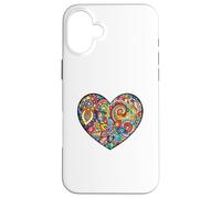 Heart Shirt Paisley Love Heart Case for iPhone 16 Plus