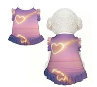 Heart ShootingStar L Pet Apparel for Small Dogs-Cute Summer Outfit for Puppy, Soft Breathable Pet Clothes for Cat
