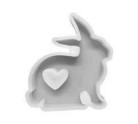 Heart Silicone Mold Gypsum Car Mounted Incenses Expanding Gypsum Decoration Molds Easter Mold