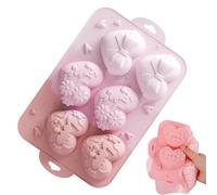 Heart Silicone Mold, Versatile Dessert Molds, Food-Grade Heart Molds, Temperature-Resistant Material, for Chocolate, Embossed Design, Valentine's Day, Crafting, Cake and Soap, 11.02x6.69x0.98 Inches
